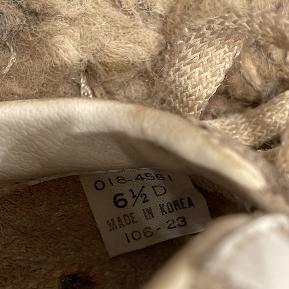 Rare Vintage U.S.A. OLYMPICS Gold SuperStar White Leather Shoes Size 6.5-7 - Picture 7 of 8